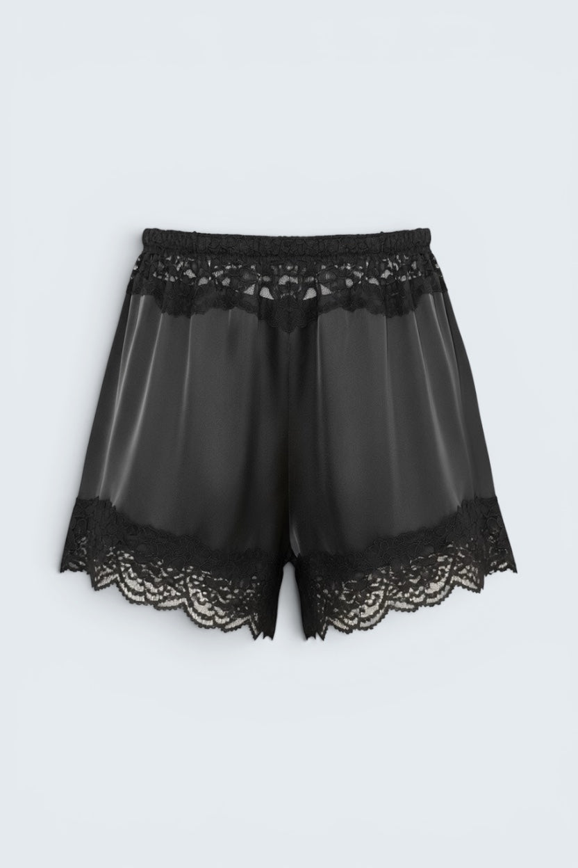 Lace Satin Shorts